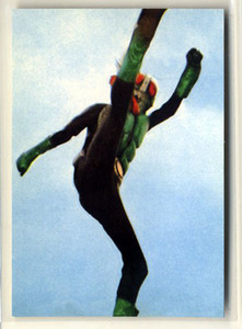 ◆防水対策 厚紙補強 カルビー 仮面ライダーチップスカード（1999 復刻版） 36番 仮面ライダーの秘密・2 トレカ 即決