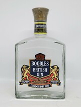 【オールドボトル】BOODLES　BRITISH　GIN　ブードルス 45.2% ※y77_画像1