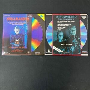 輸入版 LD ヘルレイザー1+2 2点セット まとめ売り　LD2枚　HELLRAISER 英語 洋画 レーザーディスク ホラー YL3