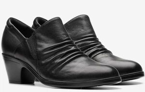 Clarks 26.5cm туфли-лодочки кожа Loafer офис со вставкой из резинки каблук формальный легкий туфли без застежки спортивные туфли ботинки балет ограничение 17