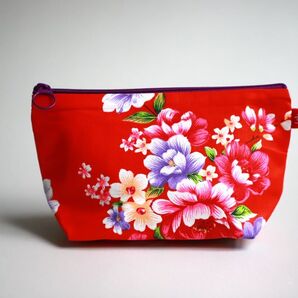 台湾花布ポーチ