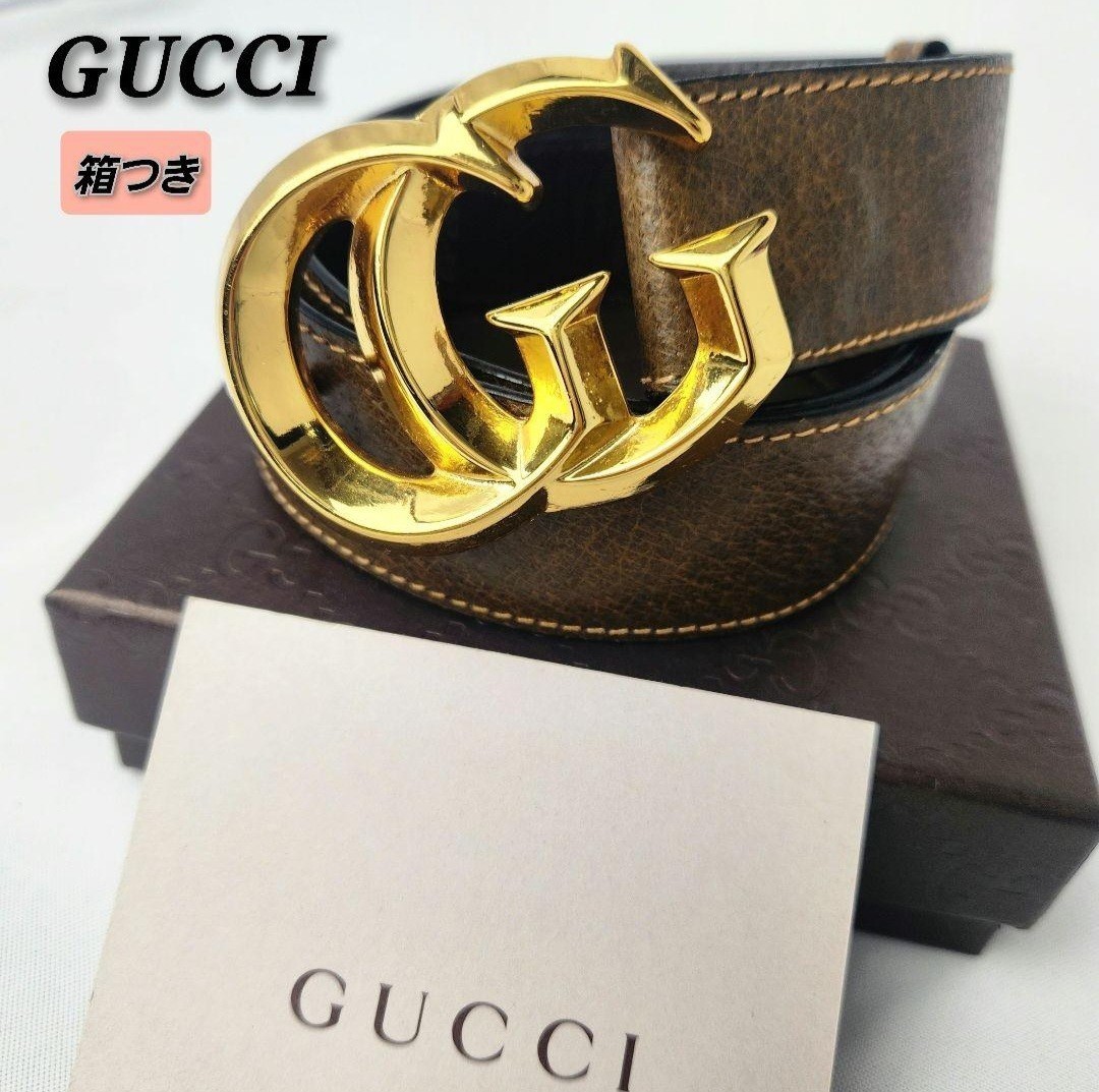 1円 □美品□ GUCCI グッチ 400593 AP00T 1000 GGマーモント レザー