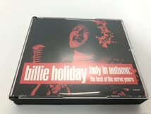 ★　【CD2枚組 ビリー・ホリデイ Lady in Autumn: The Best of the Verve Years Billie Holiday】107-02310_画像1