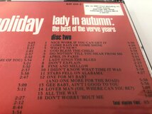 ★　【CD2枚組 ビリー・ホリデイ Lady in Autumn: The Best of the Verve Years Billie Holiday】107-02310_画像7