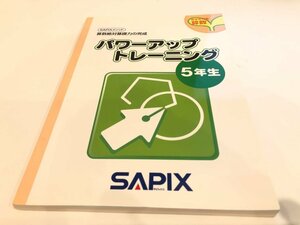 ★　【SAPIX/サピックス 算数絶対基礎力の完成 5年生 パワーアップトレーニング 2009年】161-02310