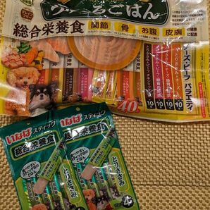 いなば　ちゅーるごはん　総合栄養食　犬　14g×40本入り1パックと15g×4本入り2パック