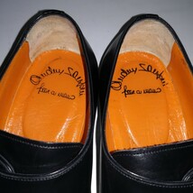 3897 【着用数回程度・美品】 ★サントーニ Santoni★ 5861 モンクストラップ 7 1/2 26.5cm程度 黒 ドレス ビジネス 高級革靴 紳士靴 本革_画像6