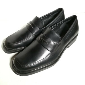 3920 未使用に近い ★サルヴァトーレフェラガモ Salvatore Ferragamo★ ビットローファー 8 2E 25.5~26.0cm程度 黒 革靴 紳士靴 ビジネス