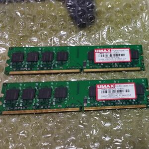 UMAX DIMM 1GB DDR2 PC6400 CL5【2枚】