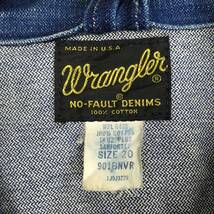【80s】Wrangler ラングラー 901BNVR NO-FAULT DENIMS 米国製 ジージャン デニム ジャケット Gジャン_画像4