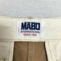 MABO マーボ インターナショナル MCT 日本製 チノパン W30 ジップフライ_画像9
