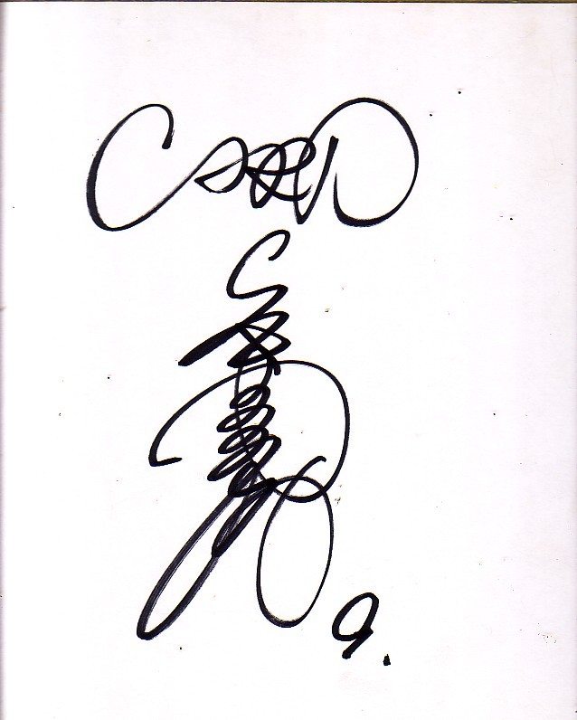 Hiroshima Toyo Carp OB, player name unknown (uniform number 9), autographed autograph, baseball, Souvenir, Related Merchandise, sign