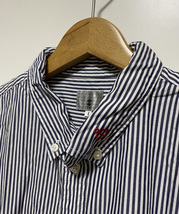 ☆TK タケオキクチ ストライプ 5部袖シャツ 半袖シャツ サイズ4 白 紺 ホワイト ネイビー 大きいサイズ ビッグサイズ_画像4