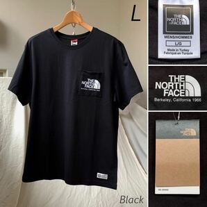 L 新品 2023SS ノースフェイス ポケット ロゴ Tシャツ 黒 ブラック THE NORTH FACE SCRAP BKL CALI TEE メンズ 日本未入荷 海外企画 希少の画像1