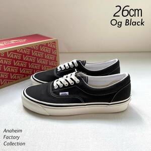 新品 VANS バンズ アナハイム ファクトリー エラ Era 95DX 26㎝ ANAHEIM FACTORY og black 黒 ブラック スニーカー US企画 44dx 送料無料