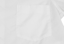 コムコム コムデギャルソンCOMME des GARCONS ポリラウンドカラー半袖シャツ 白S 【レディース】_画像5