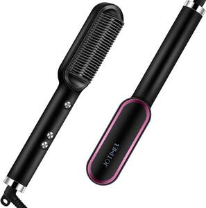 [ new goods * unused ] hair iron brush ( black & pink )