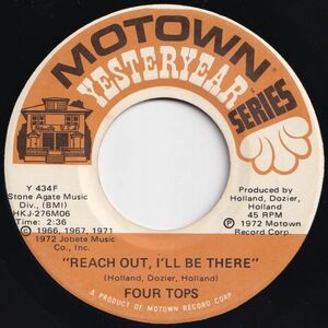 Four Tops Reach Out, I'll Be There / Standing In The Shadows Of Love Motown US Y 434F 204013 SOUL ソウル レコード 7インチ 45