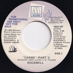 Rockwell Carme / Carme Motown US 1845 MF 204108 SOUL FUNK ソウル ファンク レコード 7インチ 45