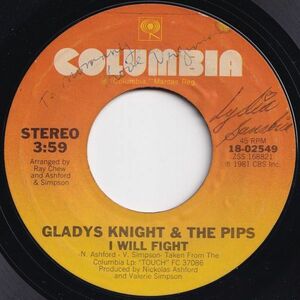 Gladys Knight & The Pips I Will Fight / God Is Columbia US 18-02549 204138 SOUL DISCO ソウル ディスコ レコード 7インチ 45