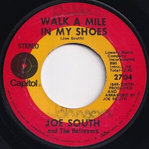 Joe South Walk A Mile In My Shoes / Shelter Capitol US 2704 204181 ROCK POP ロック ポップ レコード 7インチ 45