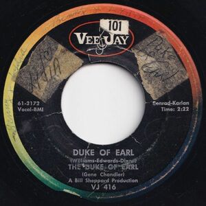 Duke Of Earl Duke Of Earl / Kissin' In The Kitchen Vee Jay US 204169 R&B R&R レコード 7インチ 45