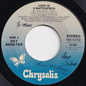 Benatar Love Is A Battlefield / Hell Is For Children Chrysalis US VS4 42732 204292 ロック ポップ レコード 7インチ 45