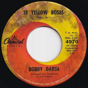 Bobby Darin 18 Yellow Roses / Not For Me Capitol US 4970 204337 ROCK POP ロック ポップ レコード 7インチ 45