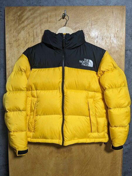 ■大人気 ノースフェイス ショートヌプシジャケット レディース Lサイズ TNFイエロー NDW91952 古着 ※注意事項あり※