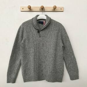 JOSEPH ABBOUD ジョセフ アブード メンズ ショールネック 柔らかウールニットセーター オンワード樫山 美品 size L