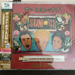 新品同様 Sum 41 シングル全PV収録DVD付 [The Best Of Sum 41 出血暴飲感涙ベスト] SHM-CD+DVD 定価3500円