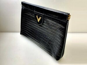 MARIO VALENTINO Mario Valentino Mario Valentino second bag clutch bag black × Gold 