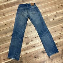 11 Levi's リーバイス デニム パンツ 501 刻印6 赤耳 チェーンステッチ sizeW29/L36 ブルー_画像2