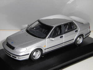 S=1/43☆SAAB特注PMA製 SAAB 9-3(METALLIC SILVER)：サーブ9-3（メタリック・シルバー）絶版希少・未使用品！