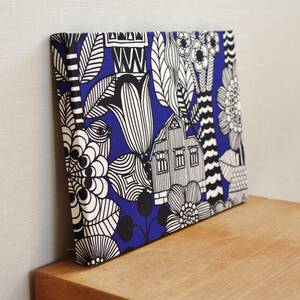  fabric panel Northern Europe marimekko Lintukotonen A4 Marimekko art panel limitation records out of production cloth interior ornament blue 