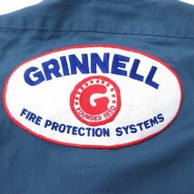 XL/古着 ディッキーズ Dickies 長袖 ワーク シャツ メンズ 90s GRINNEL 紺 ネイビー 23oct28 中古 トップス_画像5