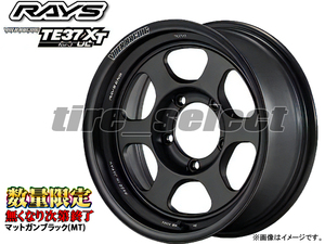 在庫限 RAYS ボルクレーシング TE37XT for J UL 16x5.5J 5/139.7 +19 マットガンブラック 4本は送料込219600円■ レイズ VOLK MT【106817】