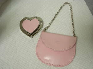 * Kitamura вешалка для сумки * розовый Heart форма с футляром 
