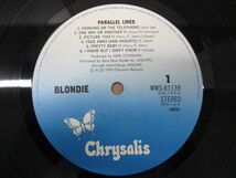 ▲01)【帯付き】Blondie/ブロンディ/Parallel Lines/恋の平行線/WWS-81139/LPレコード/国内盤/ロック/アナログ盤_画像2