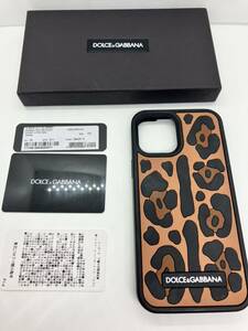 ★美品★ Dolce&Gabbana - ドルチェ＆ガッバーナ　iPhone12pro MAX ケース　カバー　ヒョウ柄　豹柄