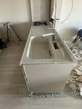 1017Panasonicパナソニック2015年製食洗機 ハーマン2014年製都市ガスコンロ付き システムキッチンセット 直_画像2