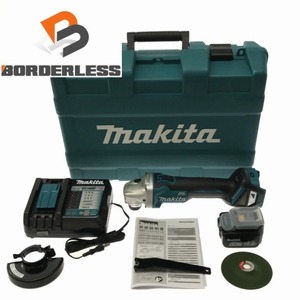 ☆未使用品☆makita マキタ 14.4V 100mm 充電式ディスクグラインダー GA410DRG バッテリー1個(14.4V 6.0Ah) 充電器 ケース付 76956