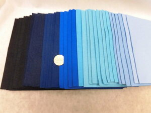 * felt 19BB34B*D20 centimeter angle light blue ~ black color *8 color 36 sheets 