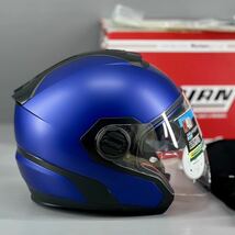 《展示品》NOLAN ノーラン N405 フラットケイマンブルー ジェットヘルメット Mサイズ (DAYTONA 99378)_画像3