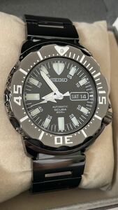 【流通販売限定モデル】SEIKO SZEN002 ナイトモンスター【美品】プロスペックス SCUBA 200ｍブラックモンスター オレンジモンスター 自動巻