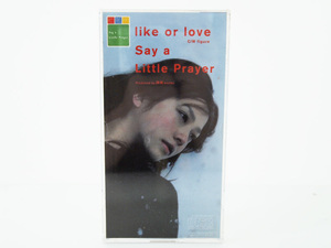 クリアケース付 Say a Little Prayer / like or love 8cm CD シングル 短冊 barrier free 1998年 F