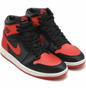 Nike WMNS Air Jordan 1 Retro High OG Satin Bred 26.5cm 新品 ナイキ ウィメンズ エアジョーダン1 レトロ ハイ OG サテンブレッド