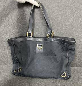 １円スタート　GUCCI　グッチ　GGキャンバス　トートバッグ　ショルダーバッグ　肩掛け　ハンドバッグ　141472/001013　レディース