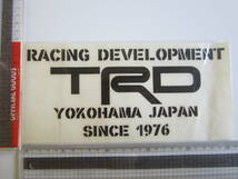 【大きめ】TRD Racing Development YOKOHAMA JAPAN トヨタ テクノクラフト 横浜 正規品 ステッカー/デカール 自動車 バイク オートバイ S83_画像6