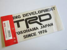 【大きめ】TRD Racing Development YOKOHAMA JAPAN トヨタ テクノクラフト 横浜 正規品 ステッカー/デカール 自動車 バイク オートバイ S83_画像1